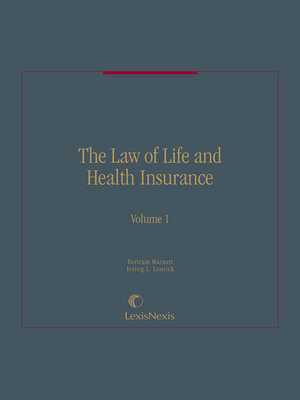 cover image of The Law of Life and Health Insurance